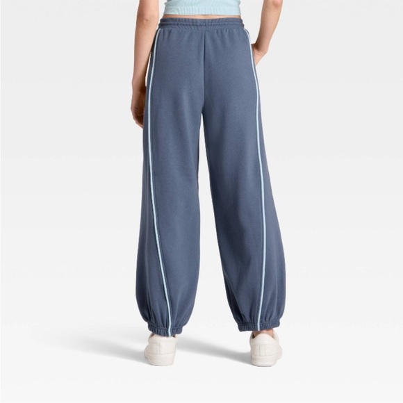 Women's Navy Dusk Blue Jogger Pants Barrel JoyLab XS NEW Fleece Sweatpant Lounge - Picture 3 of 8